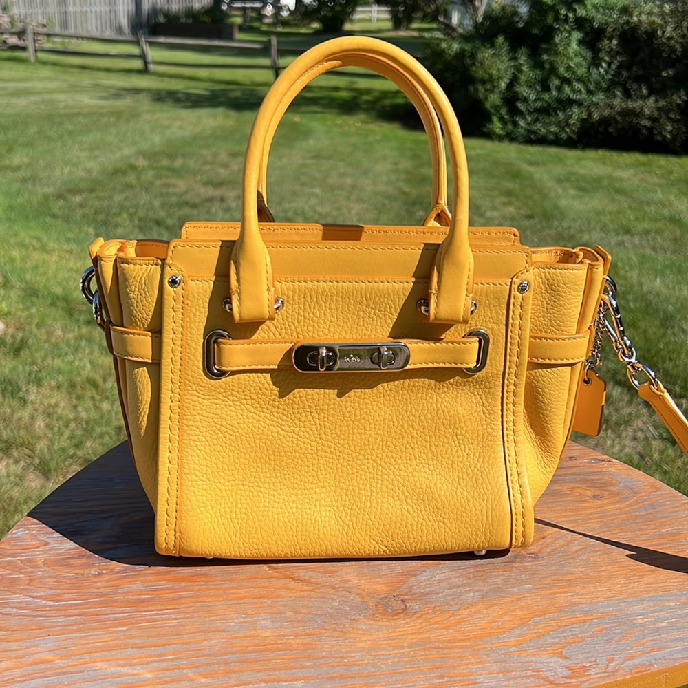 Coach Swagger Mini handbag in yellow